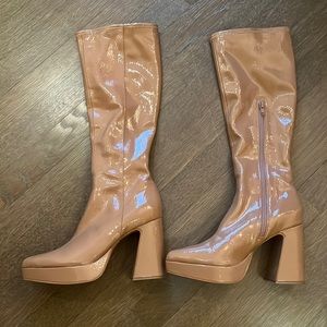 Jeffry Cambell Patent Platform Boots - Size 7 1/2